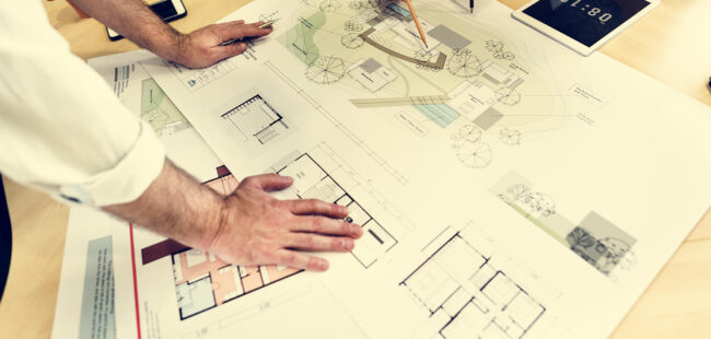 Design Studio Architect Creative Occupation Meeting Blueprint Co Landscape Design Houston