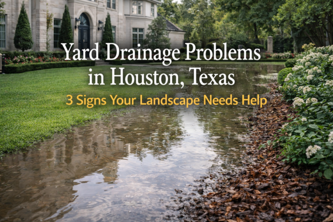 drainage houston lawns