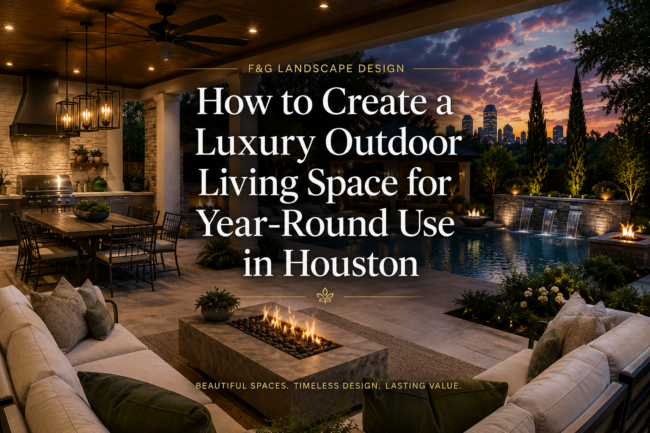 Luxury Outdoor Living Space Houston
