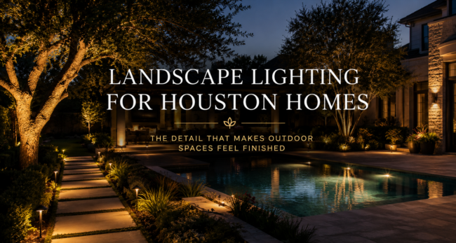 landscape lighting for houston homes